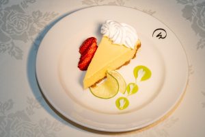 A slice of award-winning key lime pie at Jack's Place in Orlando.