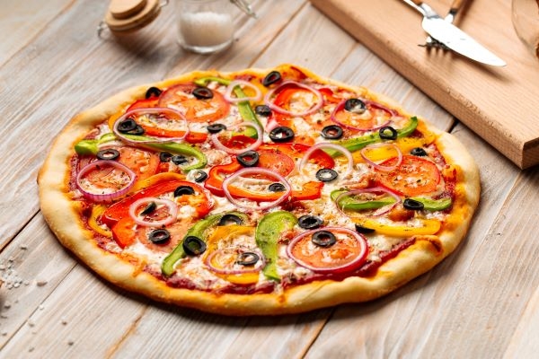Vegetable pizza.