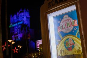 Disney Holidays in Hollywood Sign for Disney Jollywood Nights.