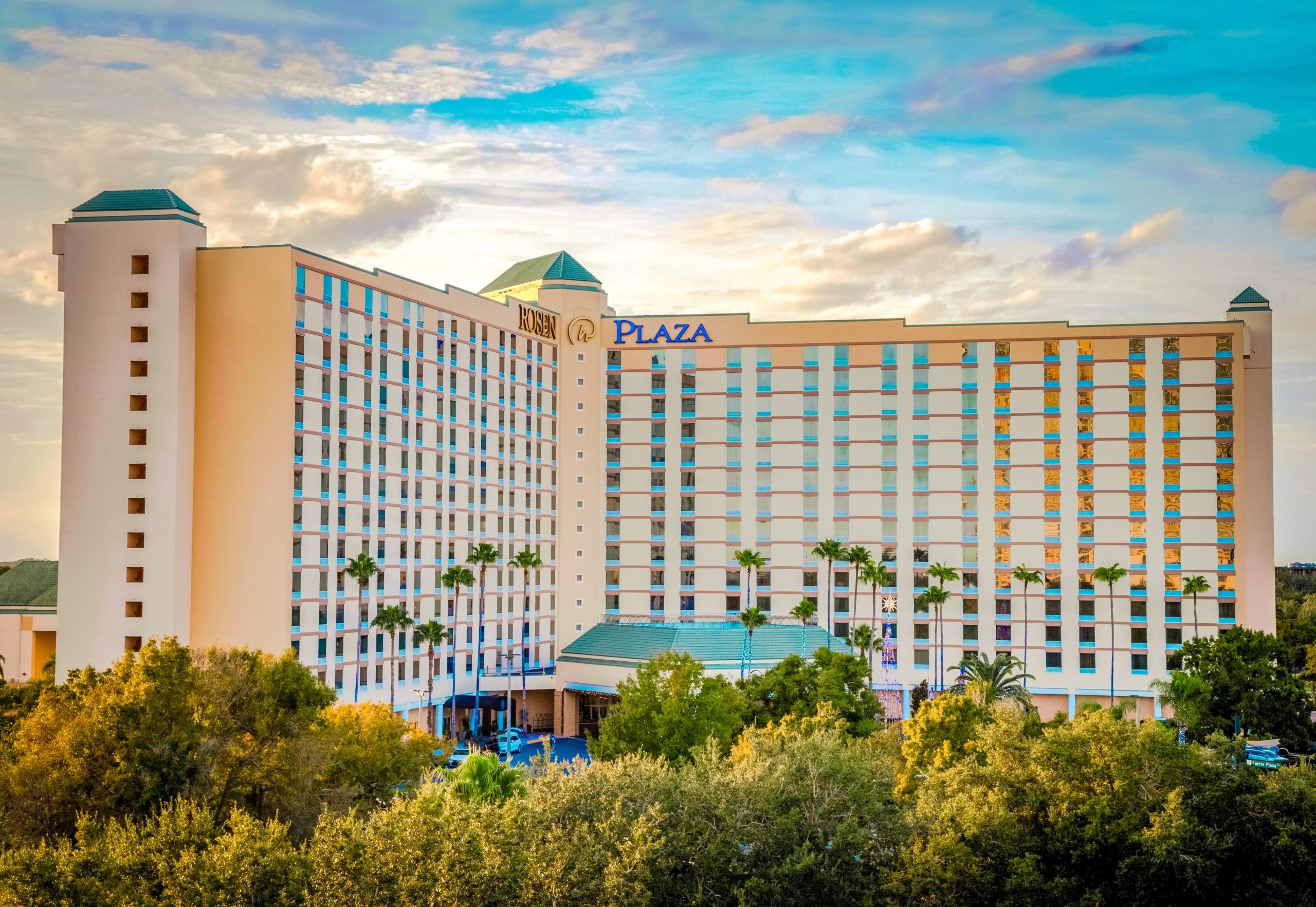 The exterior of Rosen Plaza